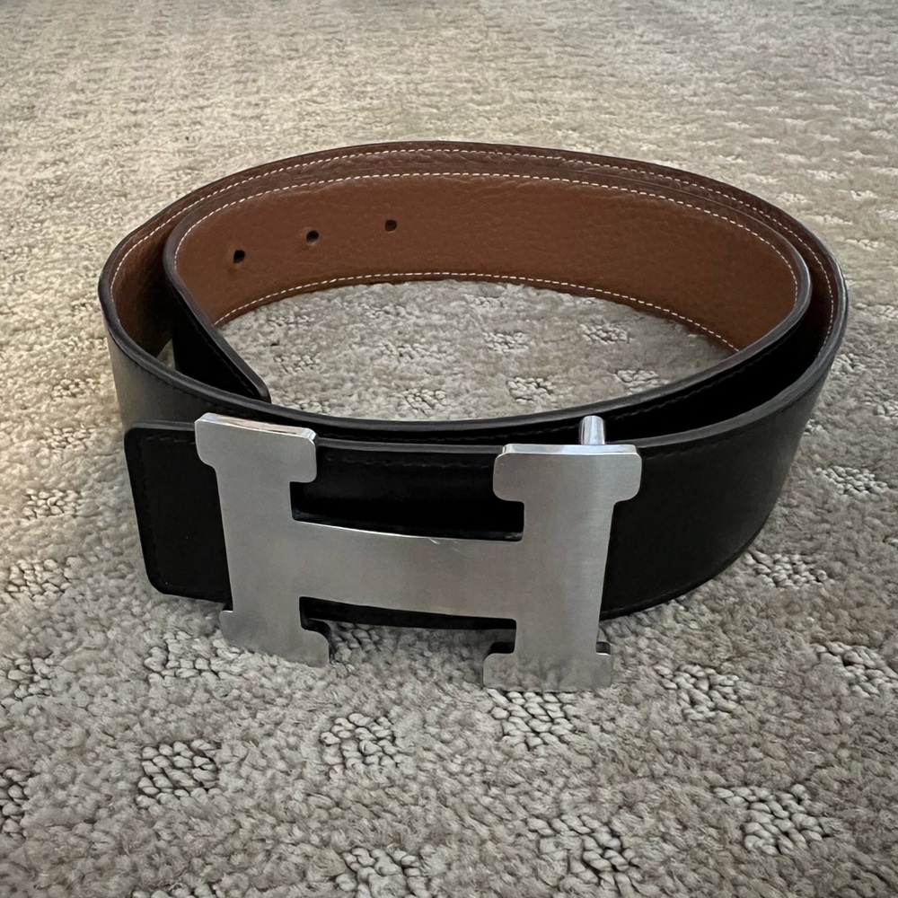 Hermes men’s leather belt